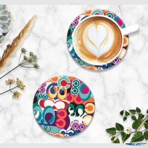 Set of 2 - Ceramic Coaster